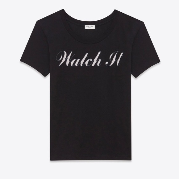 SOLD OUT Saint Laurent T-Shirt Watch It - Picture 1 of 4